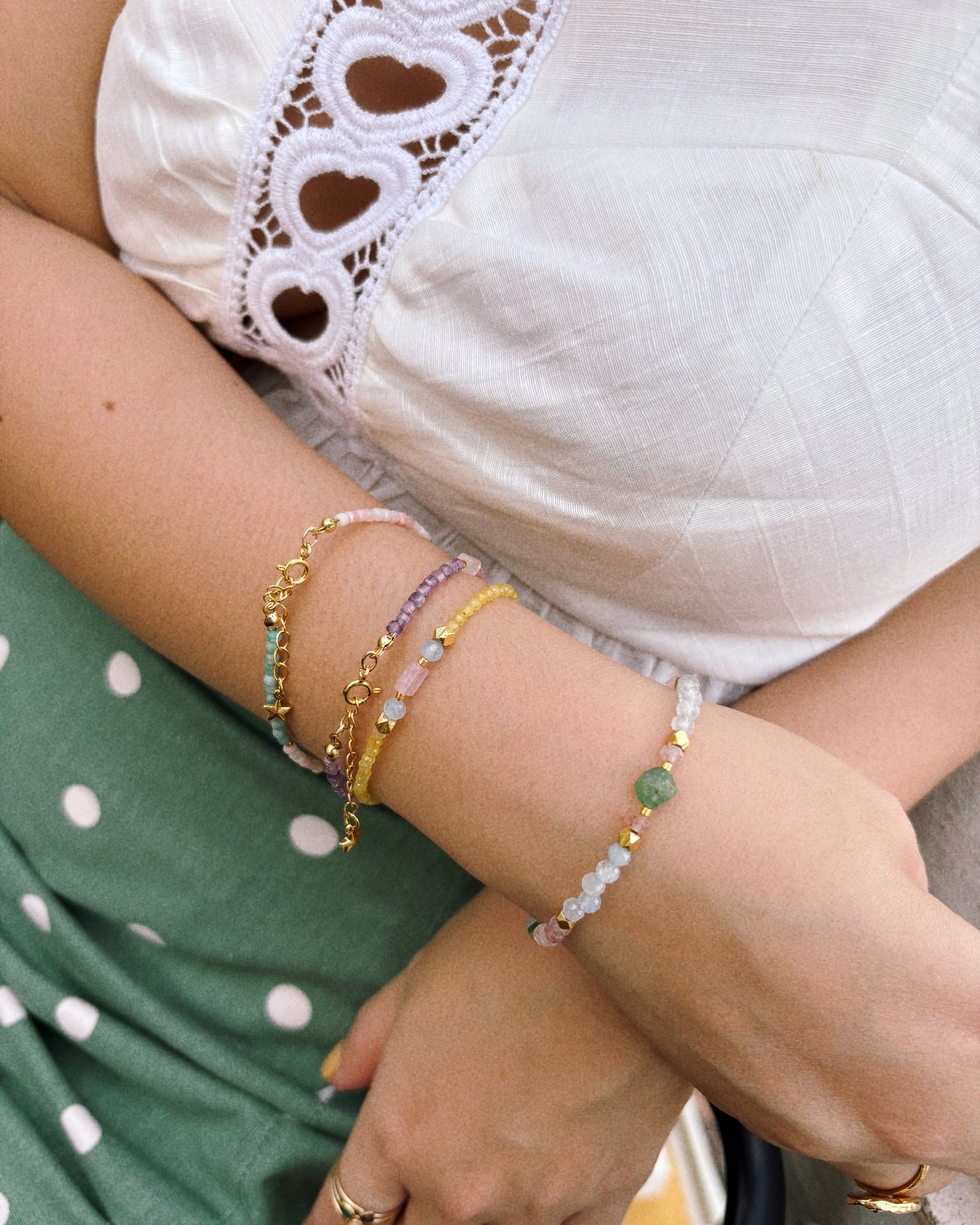 cotton candy bracelet
